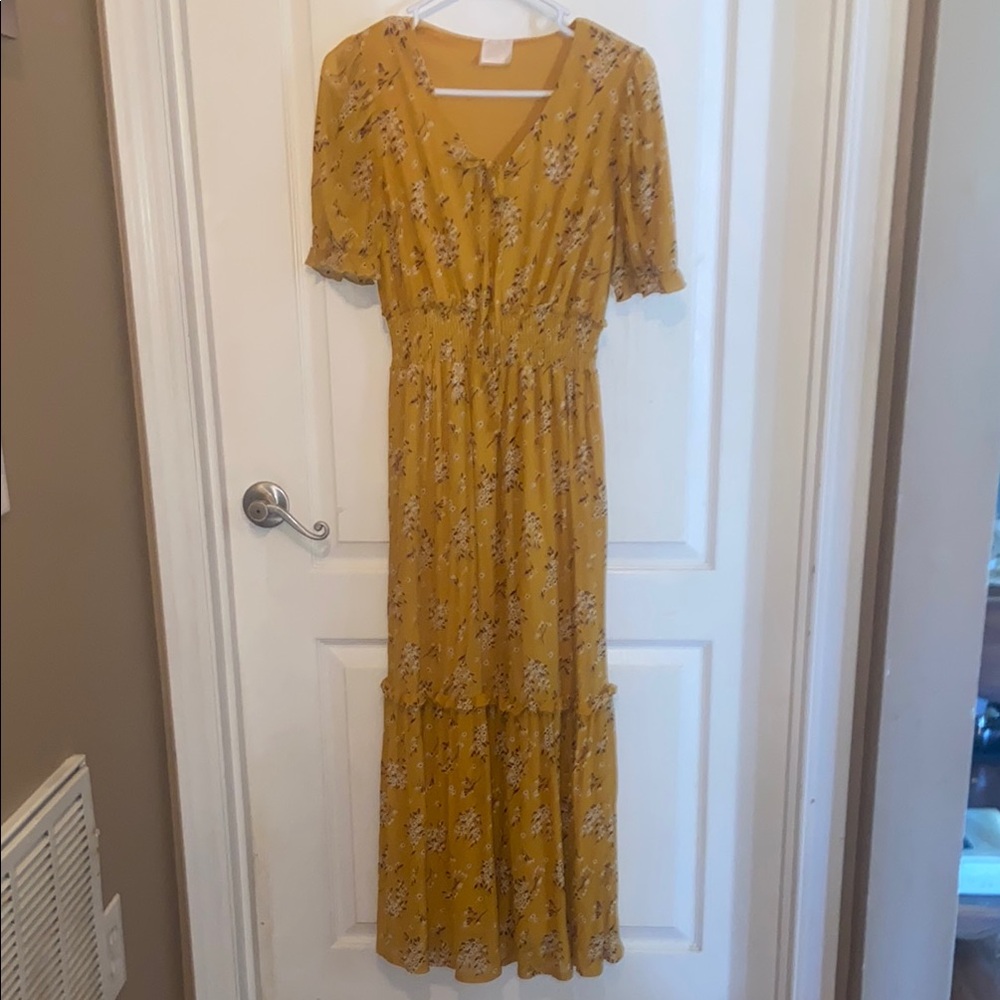 Floral Yellow Dress